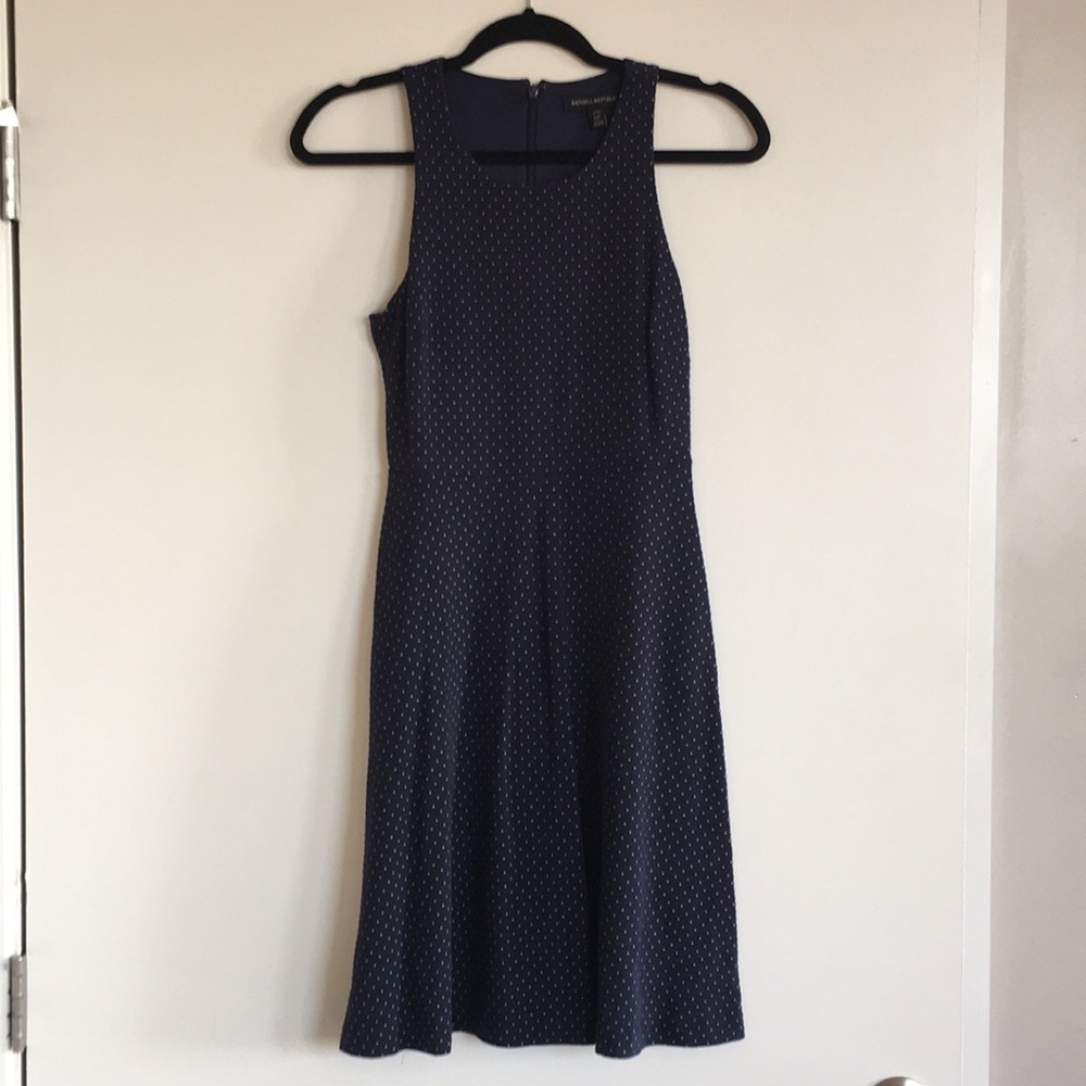 Blue dot dress